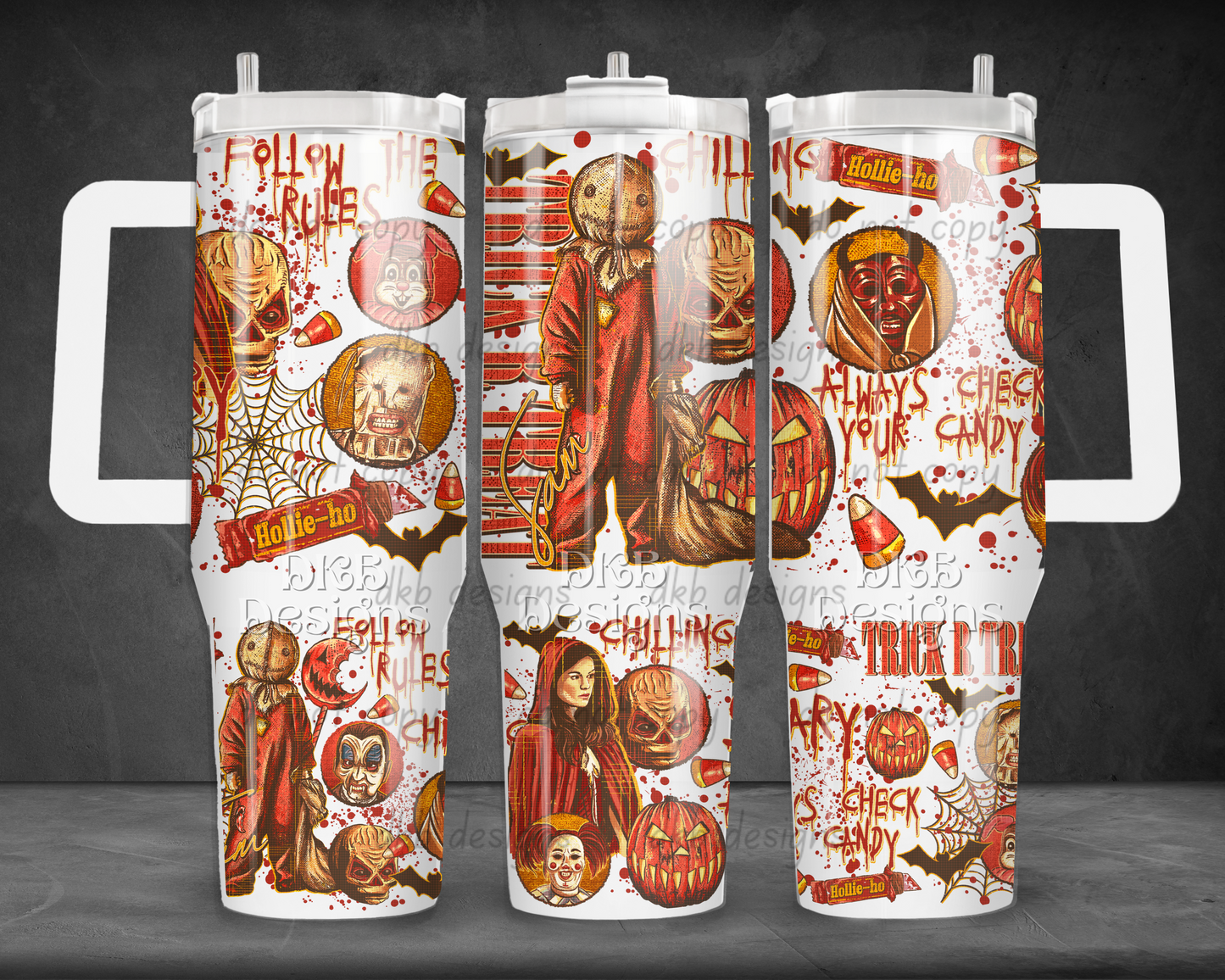 Check your candy 40oz Tumbler UV DTF