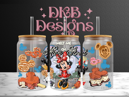 Main street 18 16oz glass can UV DTF