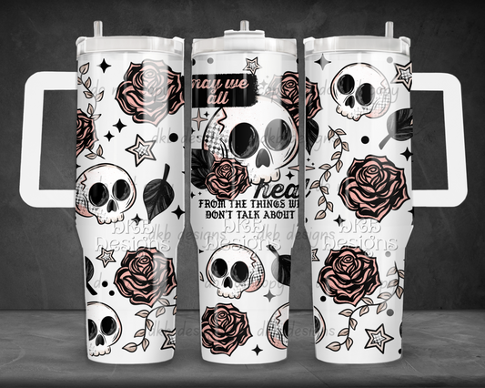 May we all heal 40oz Tumbler UV DTF