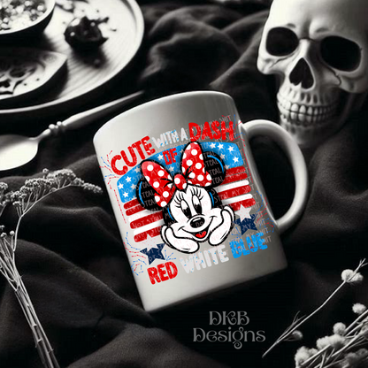 Cute with a dash UV DTF