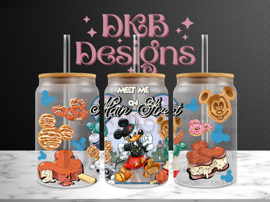 Main street 21 16oz glass can UV DTF