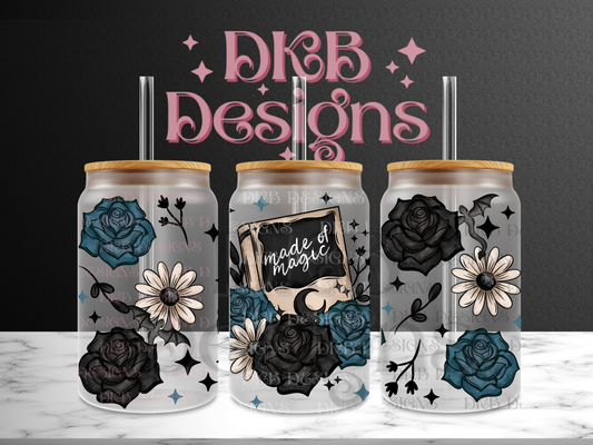 Made of magic 16oz glass can UV DTF