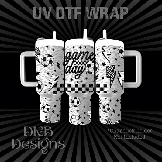 Game day soccer Chapstick holder UV DTF